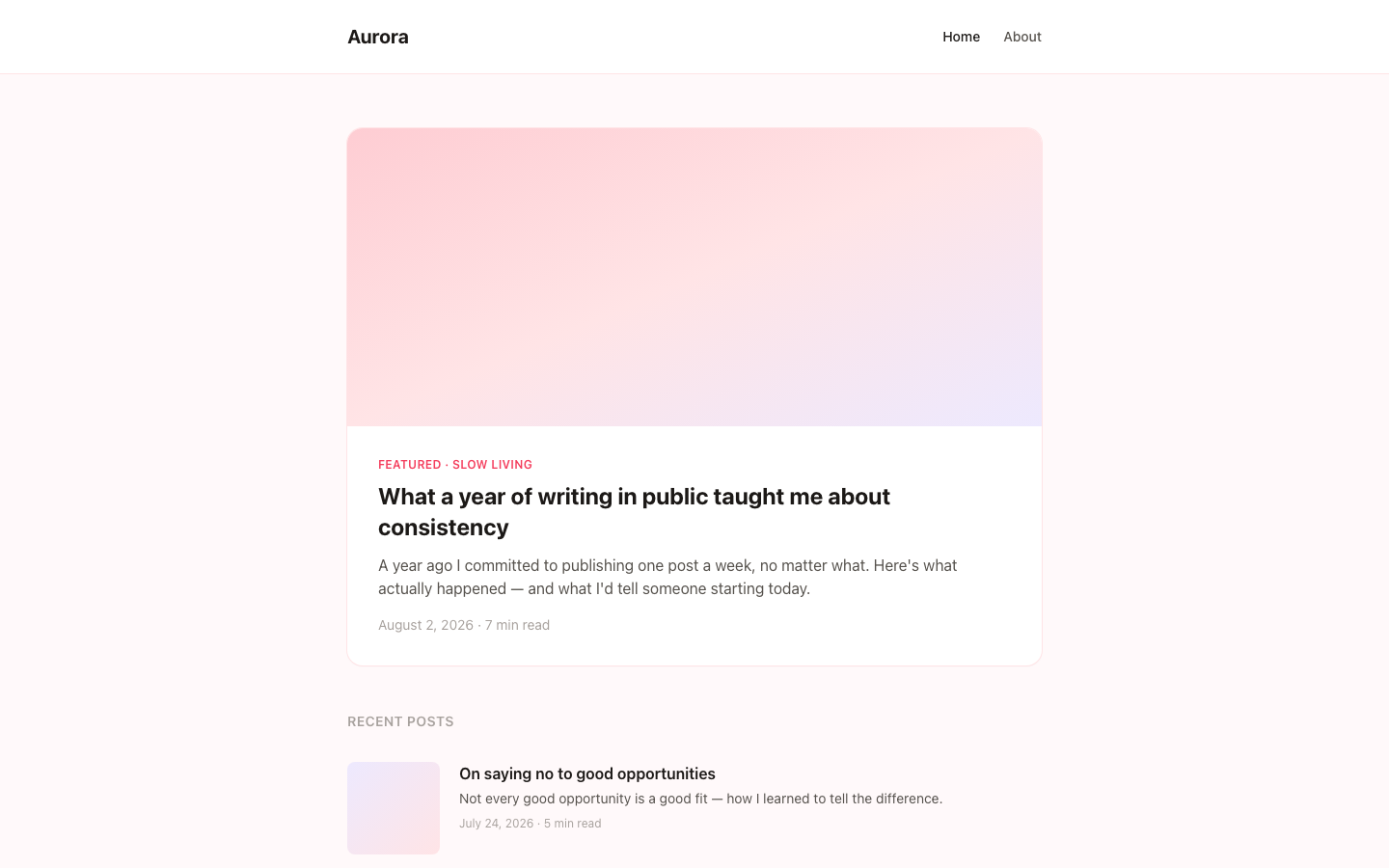 Aurora preview
